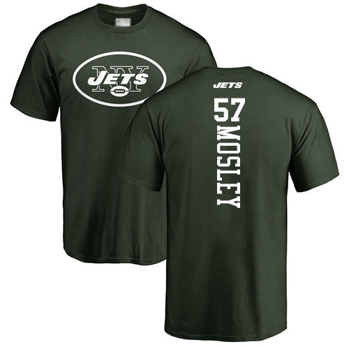 New York Jets Men Green C.J. Mosley Backer NFL Football #57 T Shirt